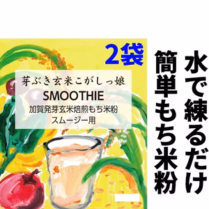 水に溶くだけ簡単もち粉[芽ぶき玄米こがしっ娘～スムージー用～　400g×2]