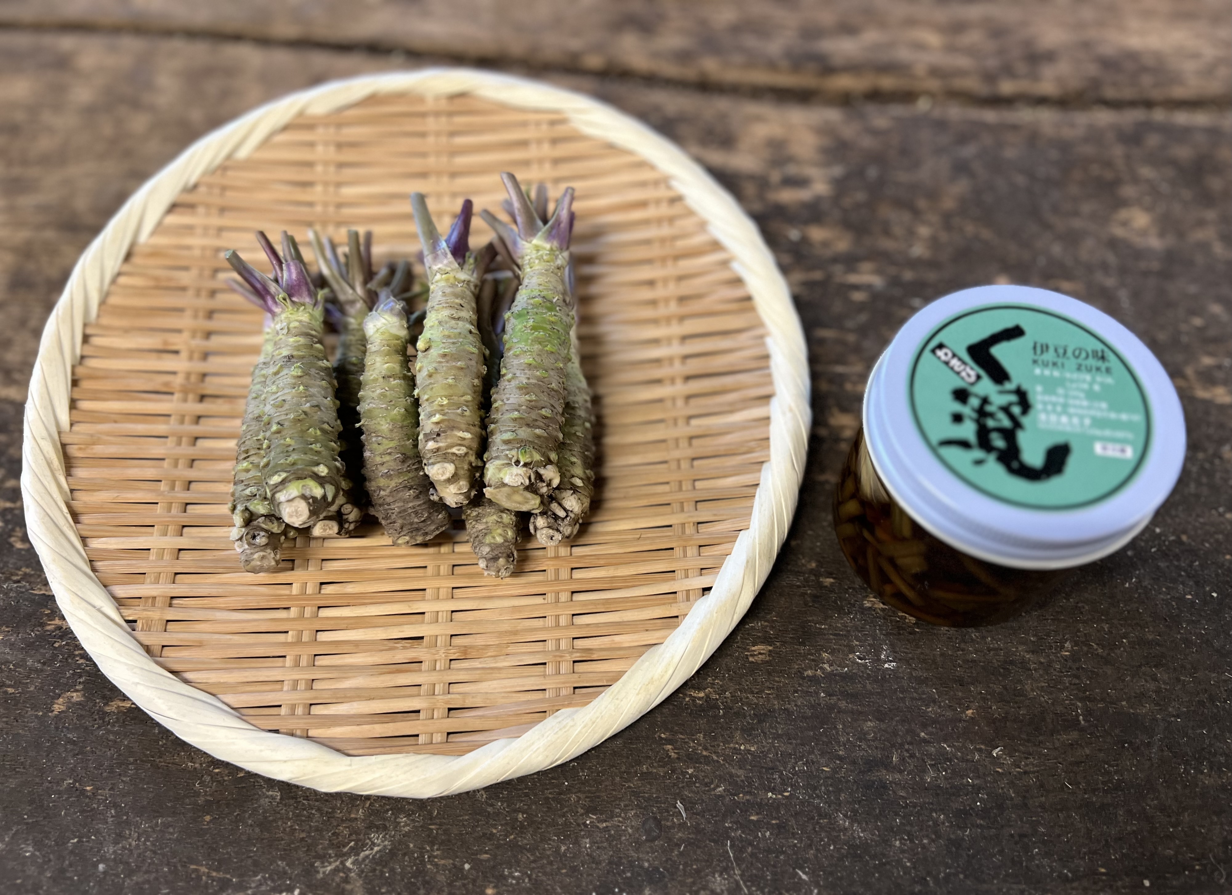 リクエスト商品】真妻種わさび(小サイズ)150gと自家製わさび加工品