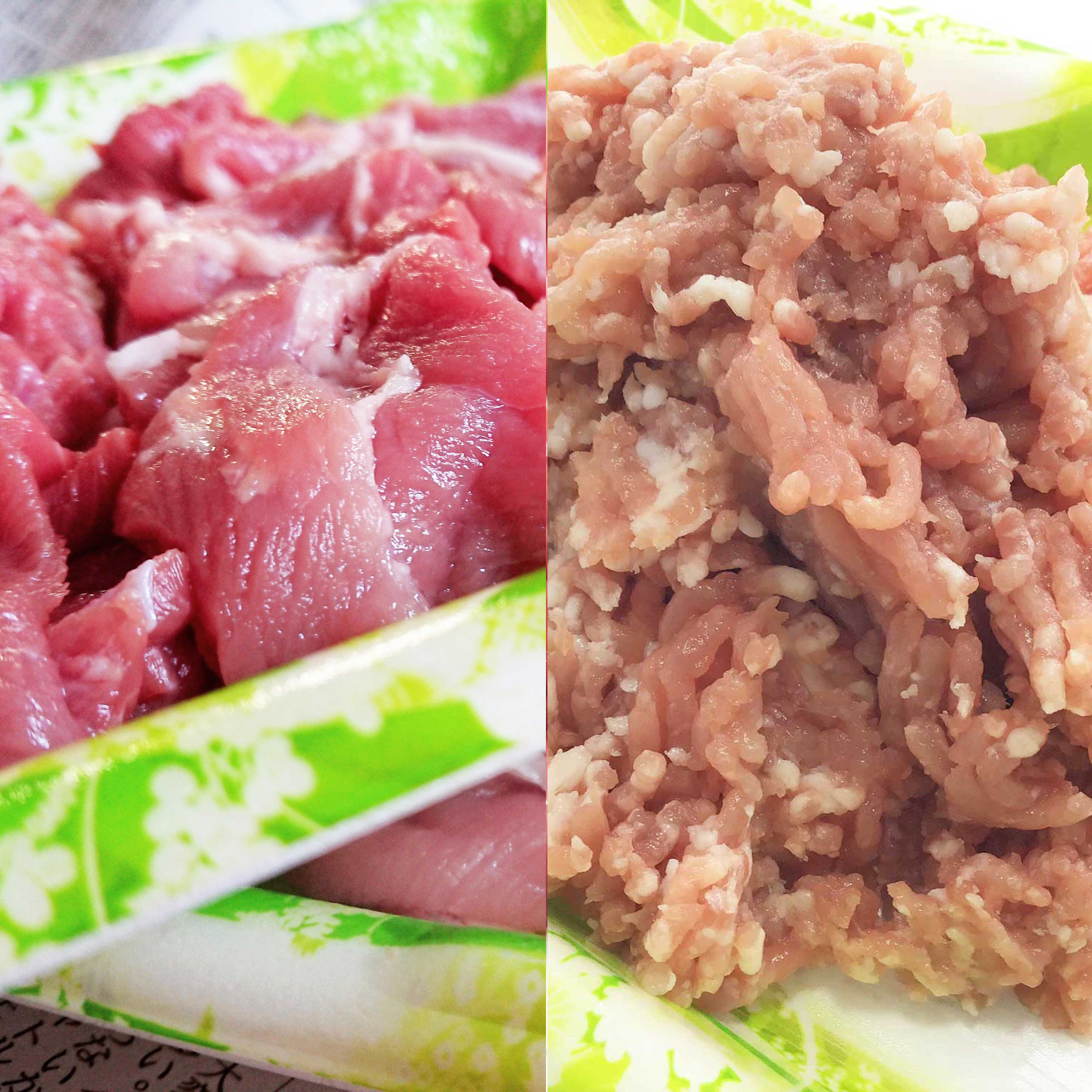 [冷凍]万能スライス小間 &挽肉ミンチ セット[白金豚] スライス小間400g+挽肉ミンチ400g(計2品)