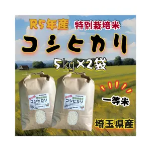 〈一等米〉R5年産☆埼玉県産☆特別栽培米コシヒカリ　10㎏