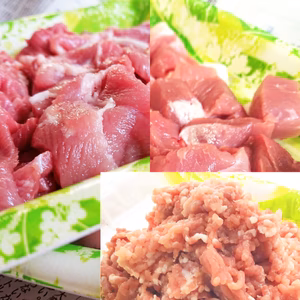 家庭のお供三品《白金豚》スラ小間& 角小間& 挽肉ミンチ