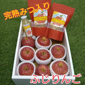 ◆秀品◆完熟みつ入りふじりんご＆りんごの羽 Ｂ