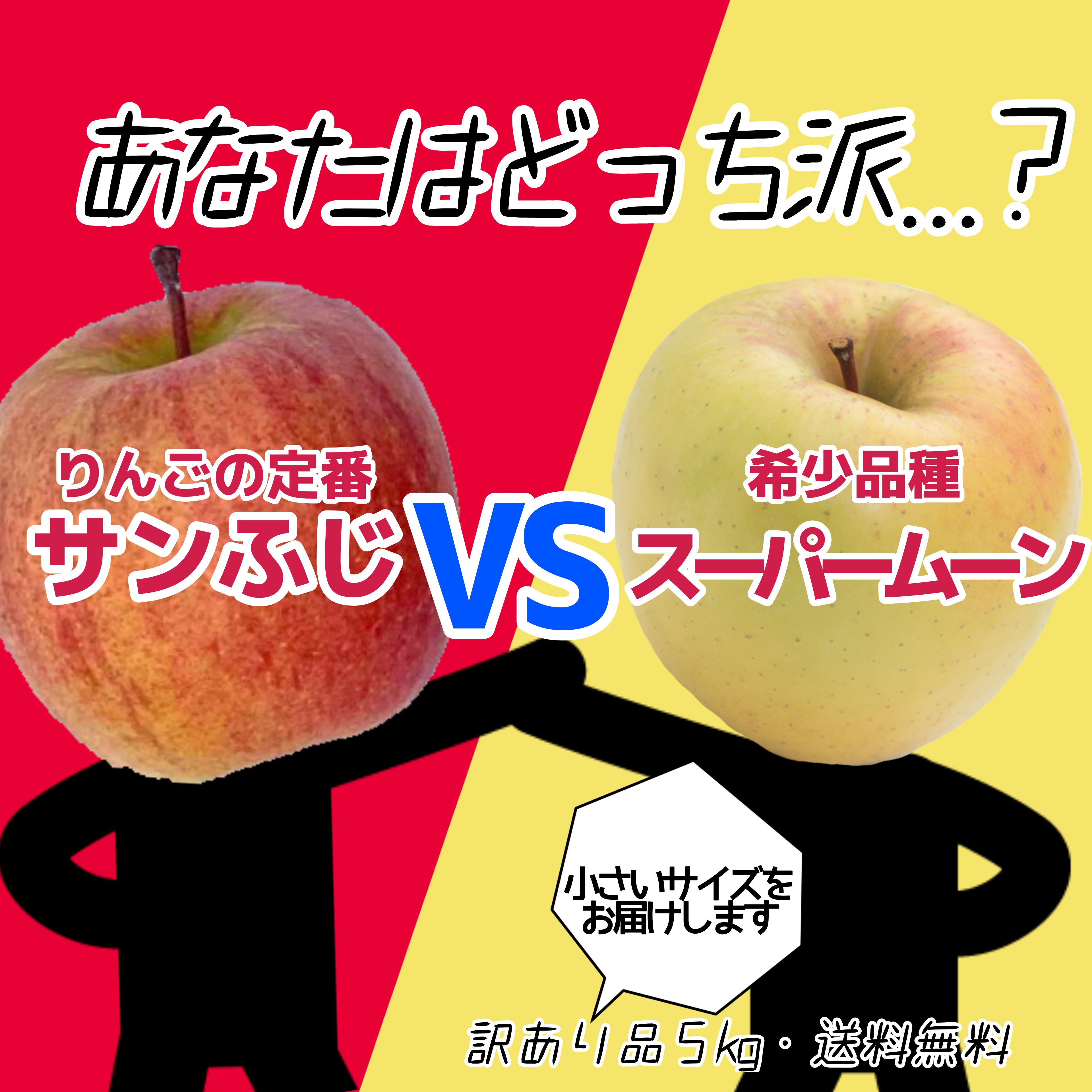 送料無料 スーパームーンりんご サンふじ 訳あり5kg 農家漁師から産地直送の通販 ポケットマルシェ