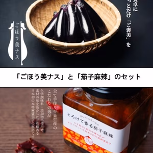 【野菜ソムリエサミット『銀賞』受賞】とろけて香る茄子麻辣（ナス1kgとセット）