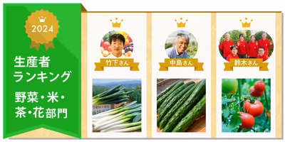 【野菜部門】2024生産者ランキングを発表🎉