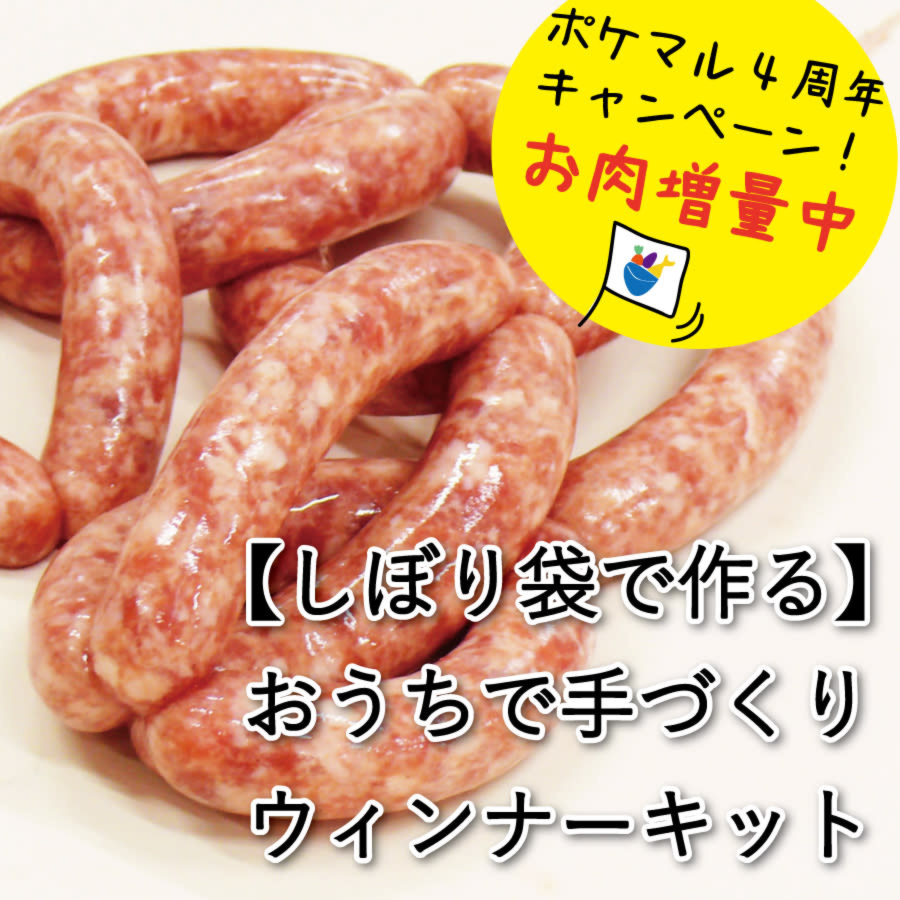 おうちで作れる手づくりウインナーキット お肉 羊腸 スパイス 絞り袋 口金 有限会社伊豆沼農産 農家漁師直送のポケットマルシェ