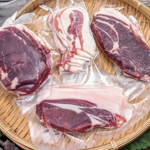 【ぼたん鍋に♪】4種類の猪スライス肉セット