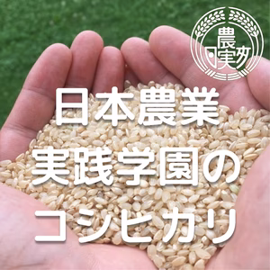 農業学校の学生と作った太陽の恵みいっぱい【コシヒカリ】玄米