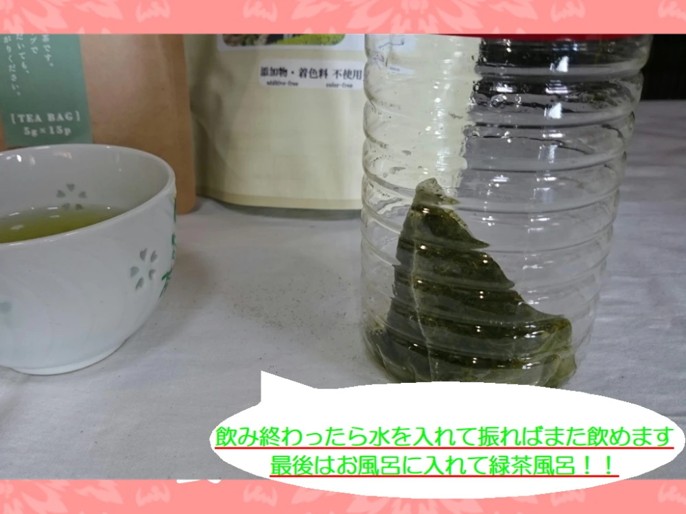 ペットボトルで簡単冷茶！緑茶ティーバッグ5ｇ×33入り ひもなし