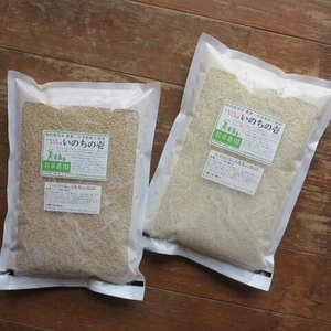 アイガモ稲作　いのちの壱　農薬化学肥料不使用　玄米2㎏ 精米2㎏ セット　