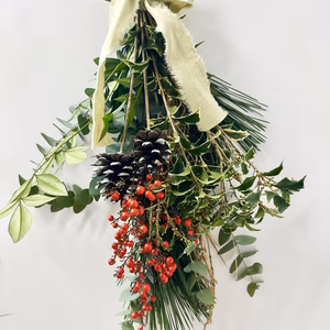 【クリスマス&正月用スワッグ】クリスマス〜お正月まで長く楽しめるスワッグ