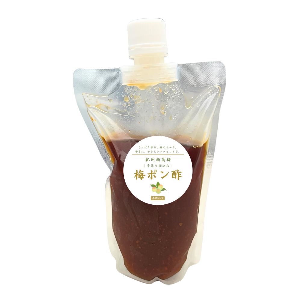 紀州完熟南高梅 梅ポン酢 果肉入り｜やまと農園｜酢の商品詳細