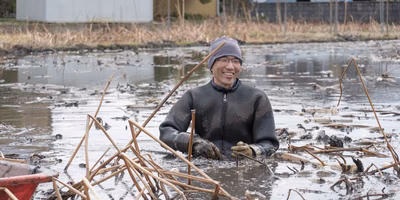 あの人気農家さんのレンコンを掘りに、霞ヶ浦へ自転車旅してきたよ。