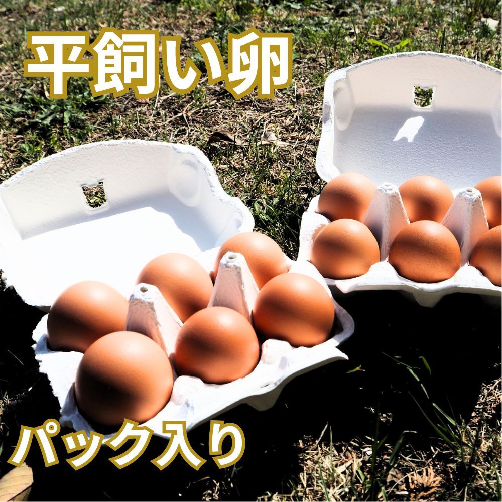 パック入り】完全自家配合！とれたて平飼い有精卵 全て国産