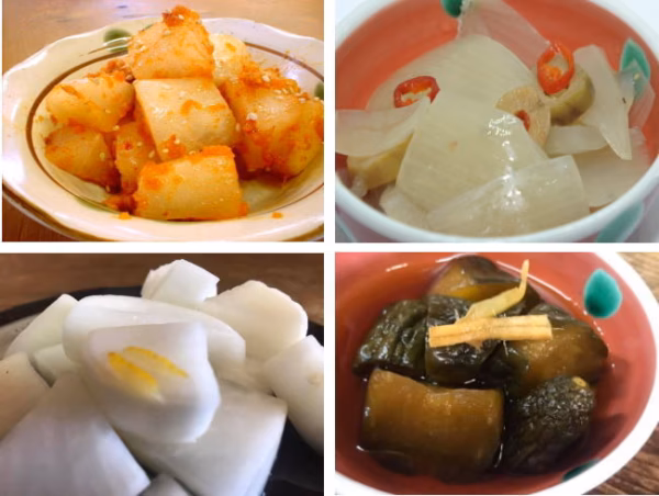 【種から物語】食がススム 秋の漬物4種【送料200円】（ご飯におつまみに）