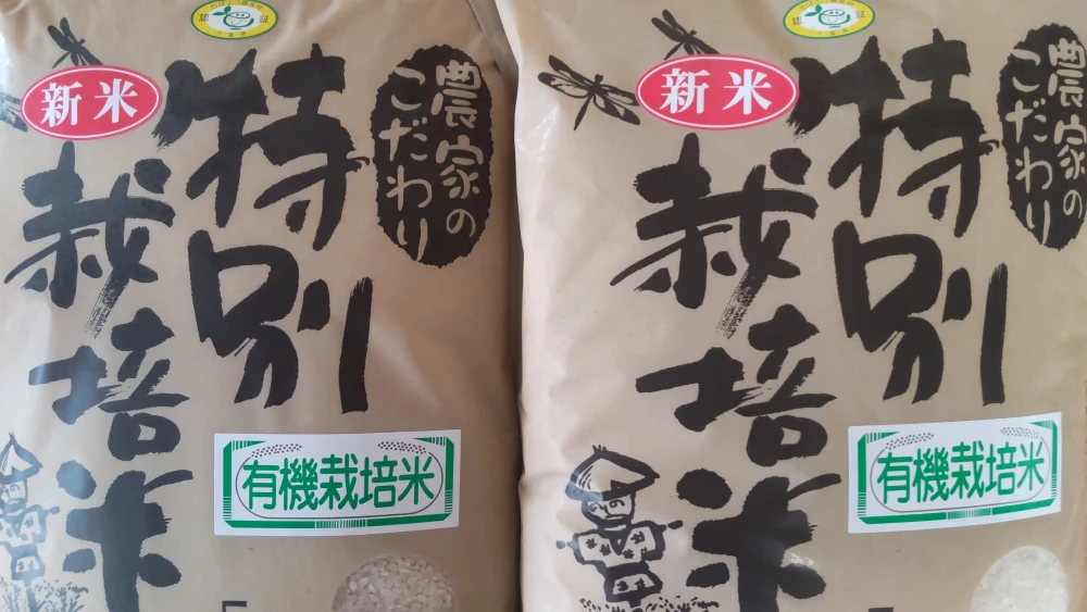 令和4年度 千葉県産 新米 有機栽培米コシヒカリ 精米5㎏×2袋より