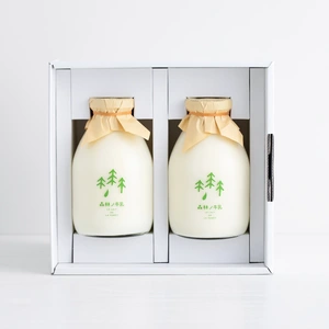 放牧ジャージーミルク「森林ノ牛乳」2本セット（化粧箱入り）