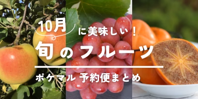 10月が旬の果物（ぶどう・柿・りんご 等）旬食材 予約・購入も【フルーツ】