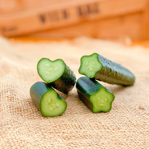 【切るだけ簡単♪】デコきゅうり　星型・ハート型