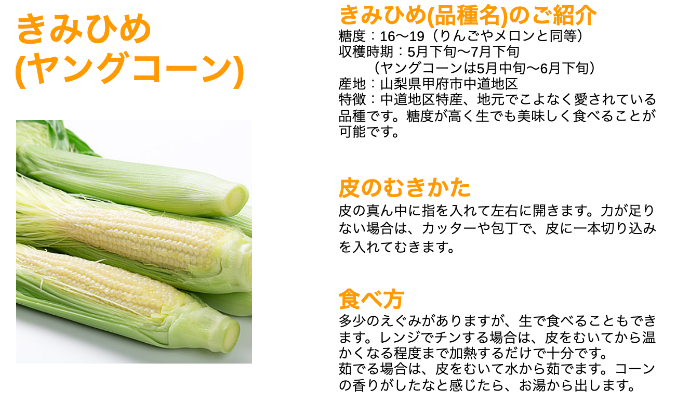 離乳食 後期 Ok 柔らかくて甘いヤングコーン 30本入 農家漁師から産地直送の通販 ポケットマルシェ