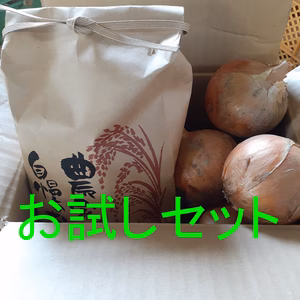 お試し　淡路島産玉ねぎ・お米セット