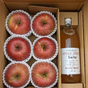 りんご好きさんに！葉とらずりんご＆ジュースのよくばりセット