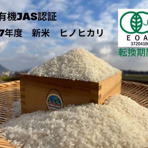 令和7年度　新米　有機JAS転換期間中　ヒノヒカリ