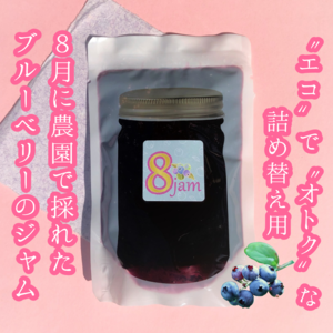 パウチ容器で省資源＆ポストイン！8月に採れたブルーベリーのジャム