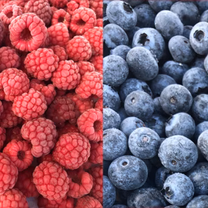 冷凍ブルーベリー1000ｇ＆冷凍ラズベリー1000g