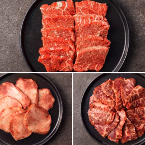 【ギフト】豪華３種 焼肉セット（手切り赤身カルビ・タン・ハラミ） 計800g～