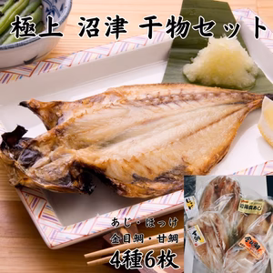 【お歳暮】熨斗対応可 沼津産 ひもの詰め合わせセット　4種6枚