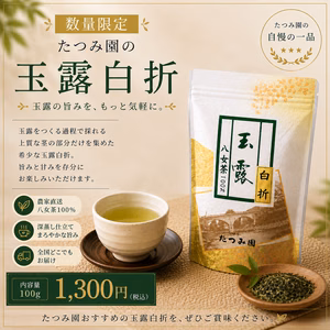 新茶】数量限定｜玉露の旨みを、もっと気軽に。