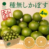  超便利な種無しかぼす！　4kg（約35～55個）