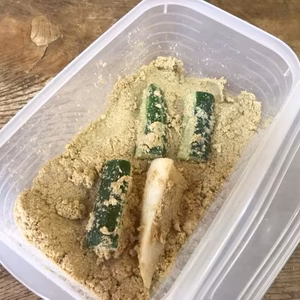 【22年ものぬか床の種つき】 風来のぬか床セット&旬のぬか漬（タッパー付）