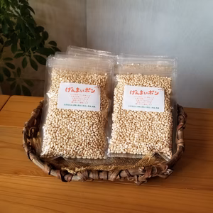 玄米ポン 無塩・無糖 自然栽培米(農薬・肥料不使用) 10個セット