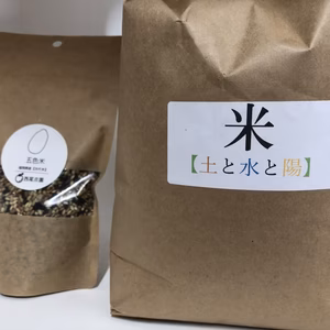 無農薬のお米(玄米)+五色米(玄米)200g×1、100g×3のセット