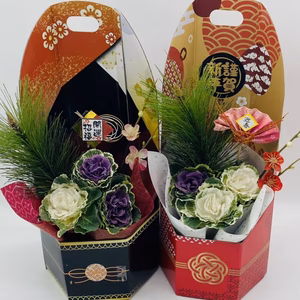 葉牡丹　迎春クラフトBOX 六花(りっか）2種類セット