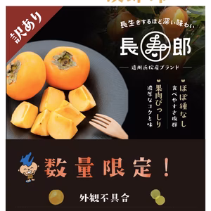 家庭用L〜2L 32〜36玉入り　古い樹から採れた長生き次郎柿『長寿郎』