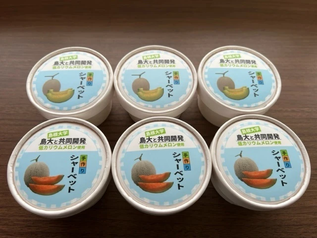 ◤低カリウム◢しまね夢メロンを使用したシャーベットセット