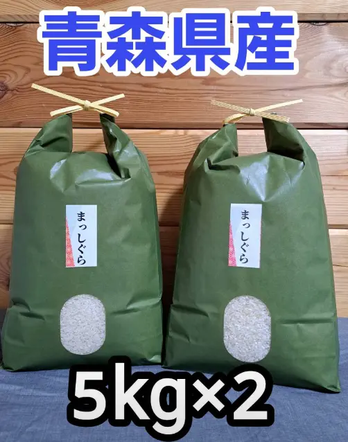 送料無料‼️令和5年青森県産まっしぐら5kg×2