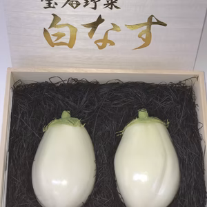 【まさに宝石箱☆】贈り物にピッタリ！宝石野菜白ナス（桐箱入り）