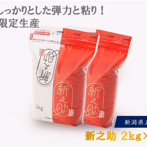 令和7年産　新之助　精米２ｋｇ×2袋