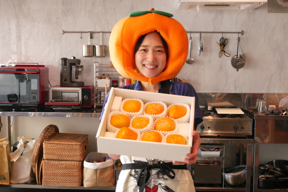 本格おやつ作りに挑戦。柿とくるみのパウンドケーキ〜1週間 #柿