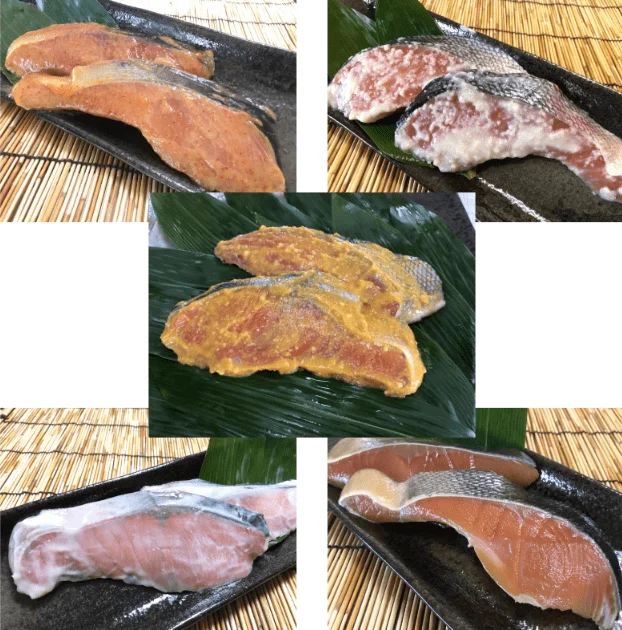 漁師の手造り 漬鮭セット 1kg(100g×2切)×5種｜魚介類の商品詳細