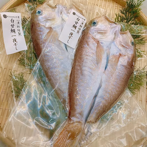 白アマ鯛一夜干し2pc、牡蠣キムチ2pc、カツオ極藁燻し1節セット