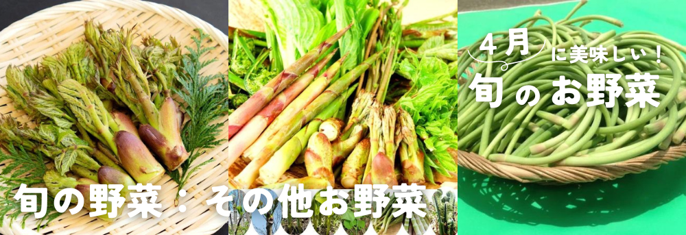 その他、４月に販売中の野菜