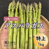 【定期】オーガニックアスパラ特上（2L〜L）１キロ