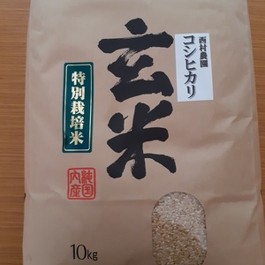 【絶品】西村さんちのこだわった美味しい　コシヒカリ玄米