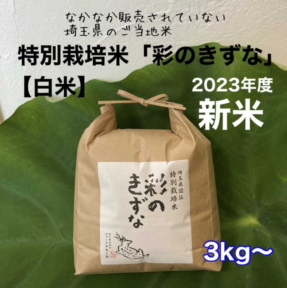 彩のきずな 令和5年度産 埼玉県産 玄米 減農薬米 20㎏ - 米