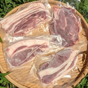 【おうち焼肉＆お鍋でも♪】4種猪肉のスライス肉セット